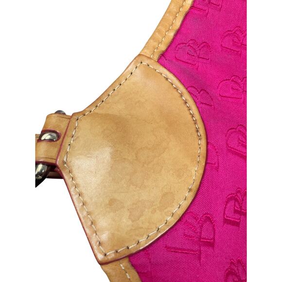 Dooney & Bourke Oversize Deep Pink Hobo Bag - Picture 12 of 16